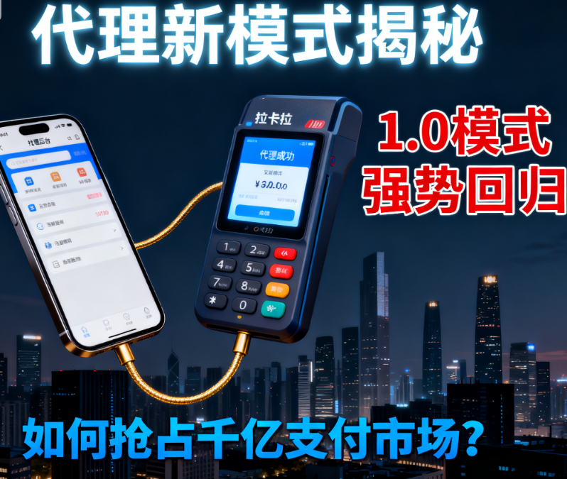 拉卡拉POS机：代理新模式揭秘-1.0模式强势回归，如何抢占千亿支付市场？