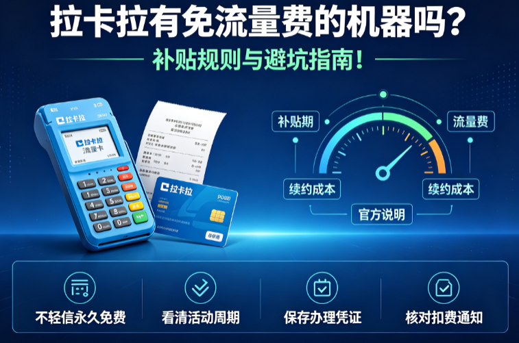 拉卡拉有免流量费的机器吗？补贴规则与避坑指南！