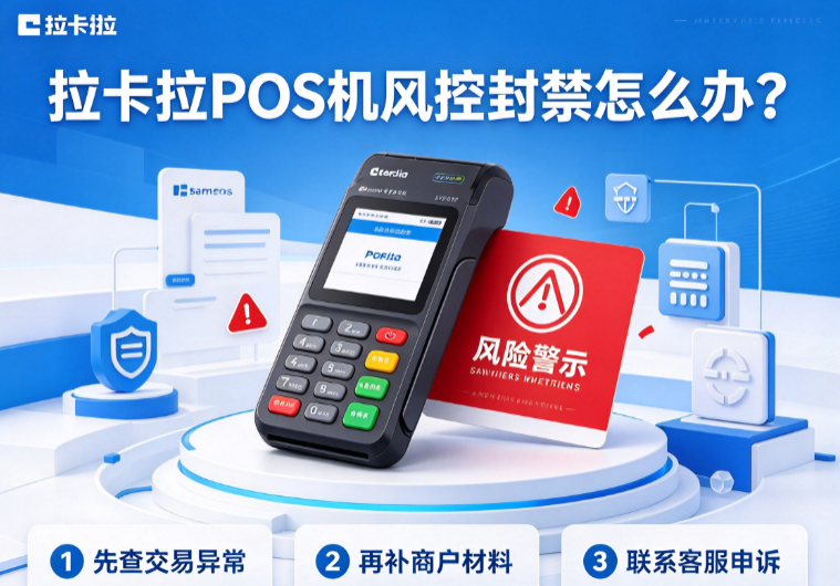 拉卡拉POS机风控封禁怎么办？
